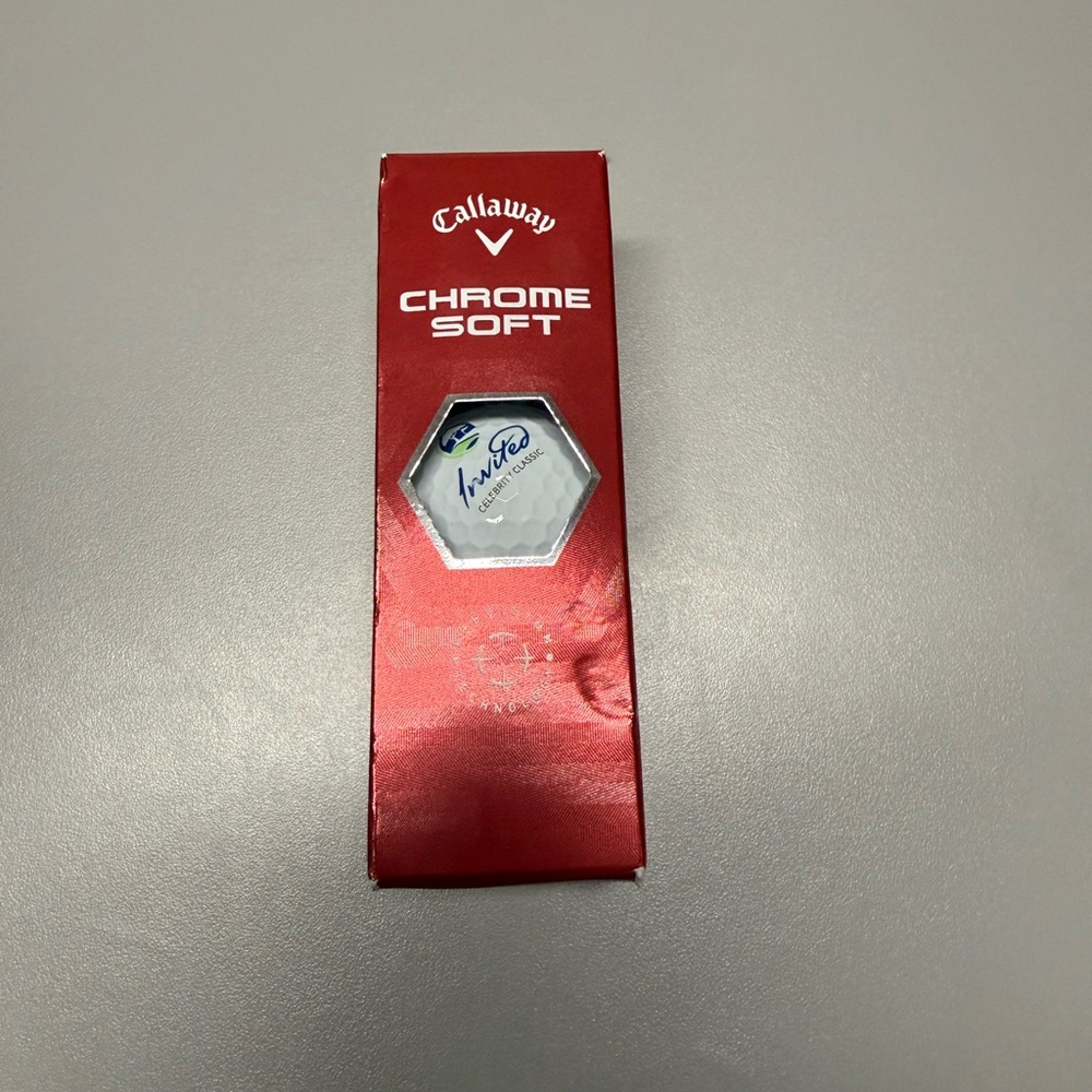 Callaway Chrome Soft Golf Balls in Red Packaging